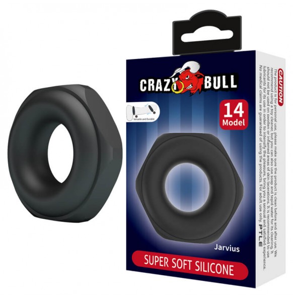 CRAZY BULL - Jarvius Super Soft Silicon Male Delay Cock Rings (Model 14) CRAZY BULL - Jarvius Super Soft Silicon Male Delay Cock Rings (Model 14)